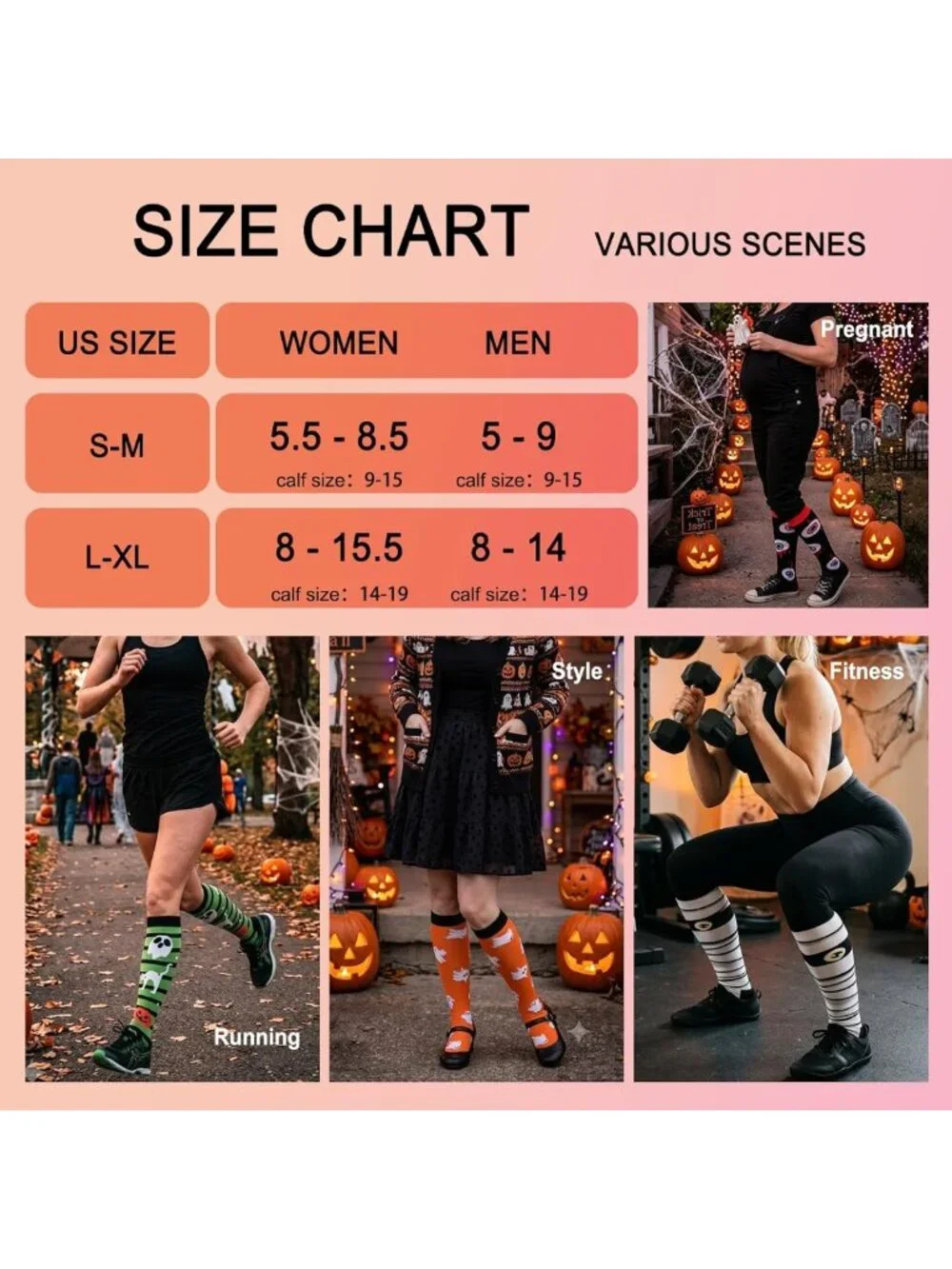4 Pairs Compression Socks for Women - Best Support for Circulation, Travel